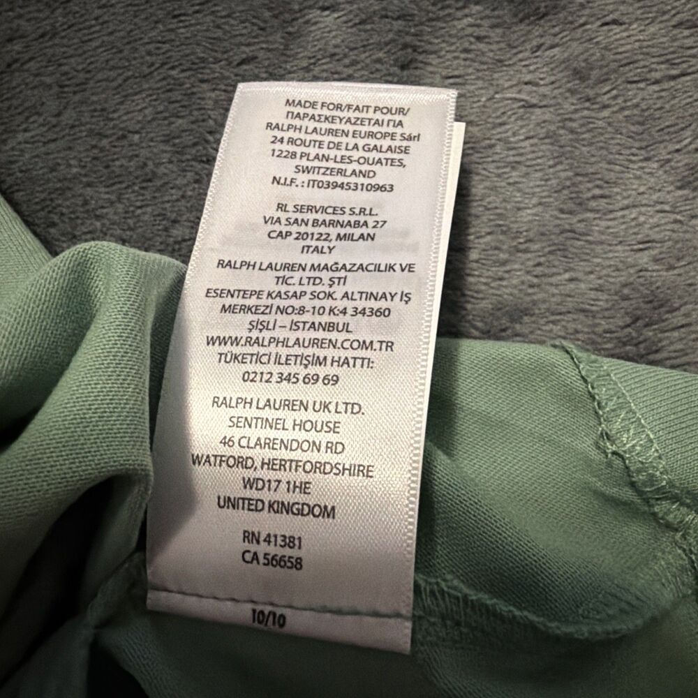 4XLT Polo Ralph Lauren Madras Logo Tee Plaid Green - Picture 4 of 9